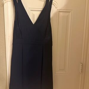 BCBGeneration Blue Sleeveless V-Neck Sheath Dress